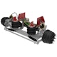 Self-Steer lift axle with drum wheel ends with a 13,000 lb. capacity