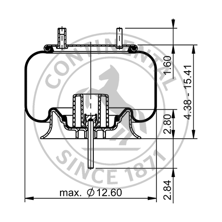 Profile Blueprint of Contitech Air Spring