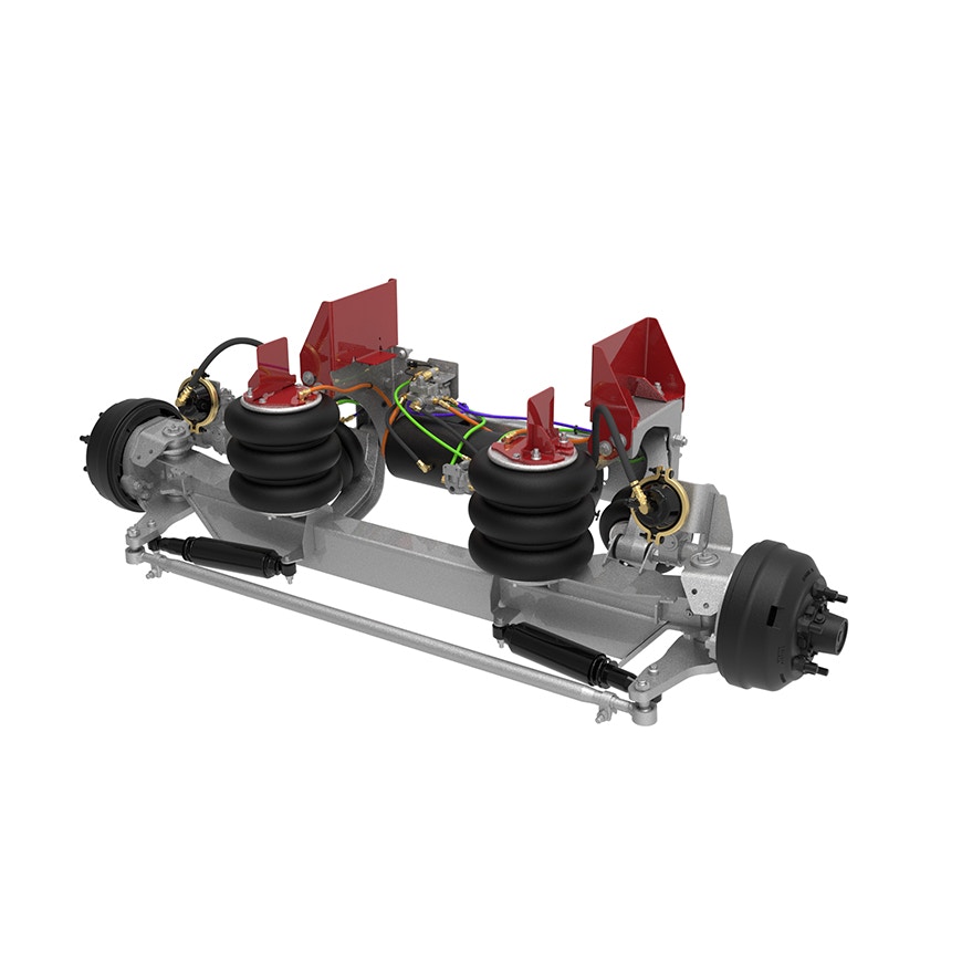 8K Self-Steer Lift Axle - Integrated Air for 11" to 13.5" Ride Height
