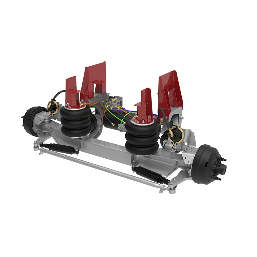 8K Self-Steer Lift Axle - Integrated Air for 17" to 19.5" Ride Height