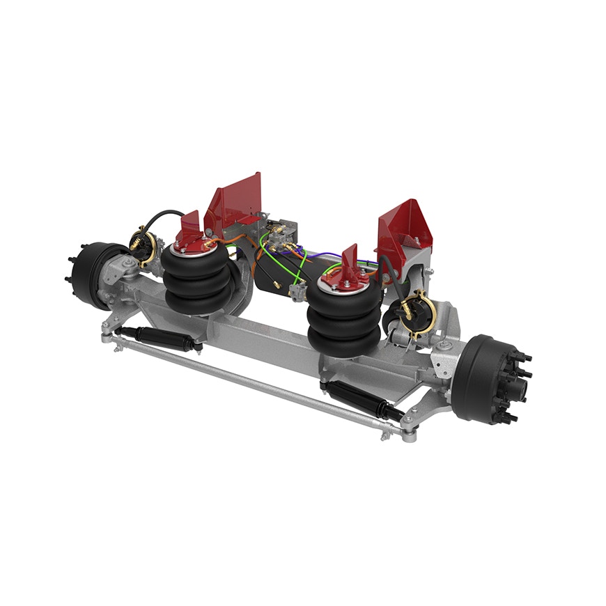 10K Self-Steer Lift Axle - Integrated Air for 11" to 13.5" Ride Height