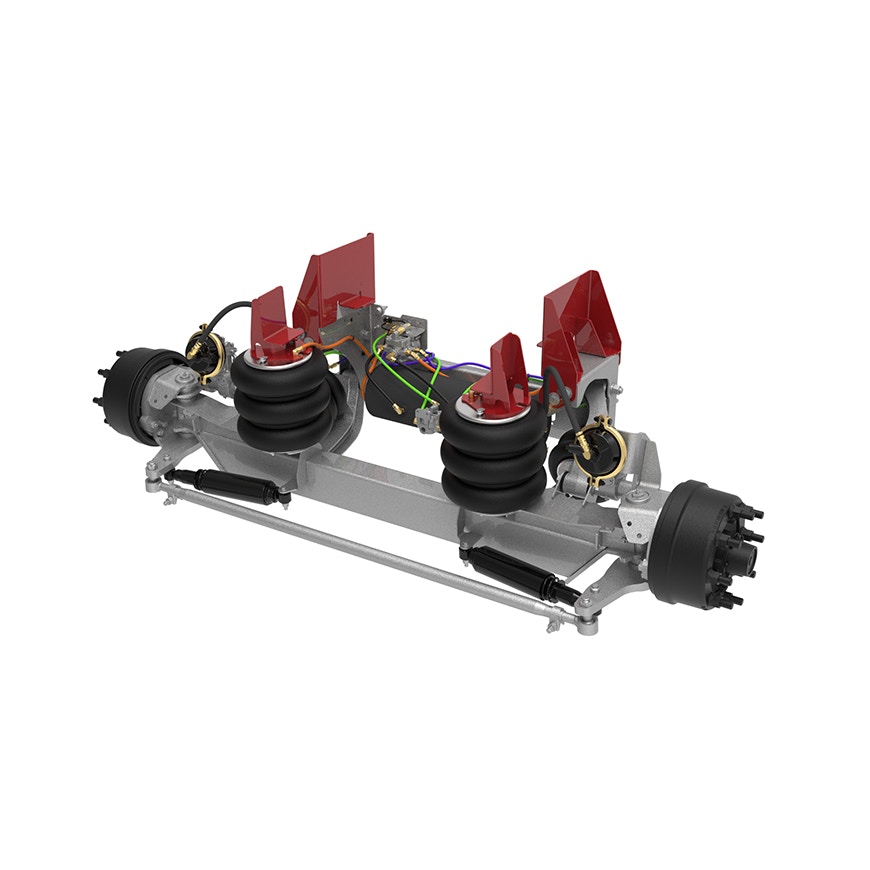 10K Self-Steer Lift Axle - Integrated Air for 13" to 15.5" Ride Height