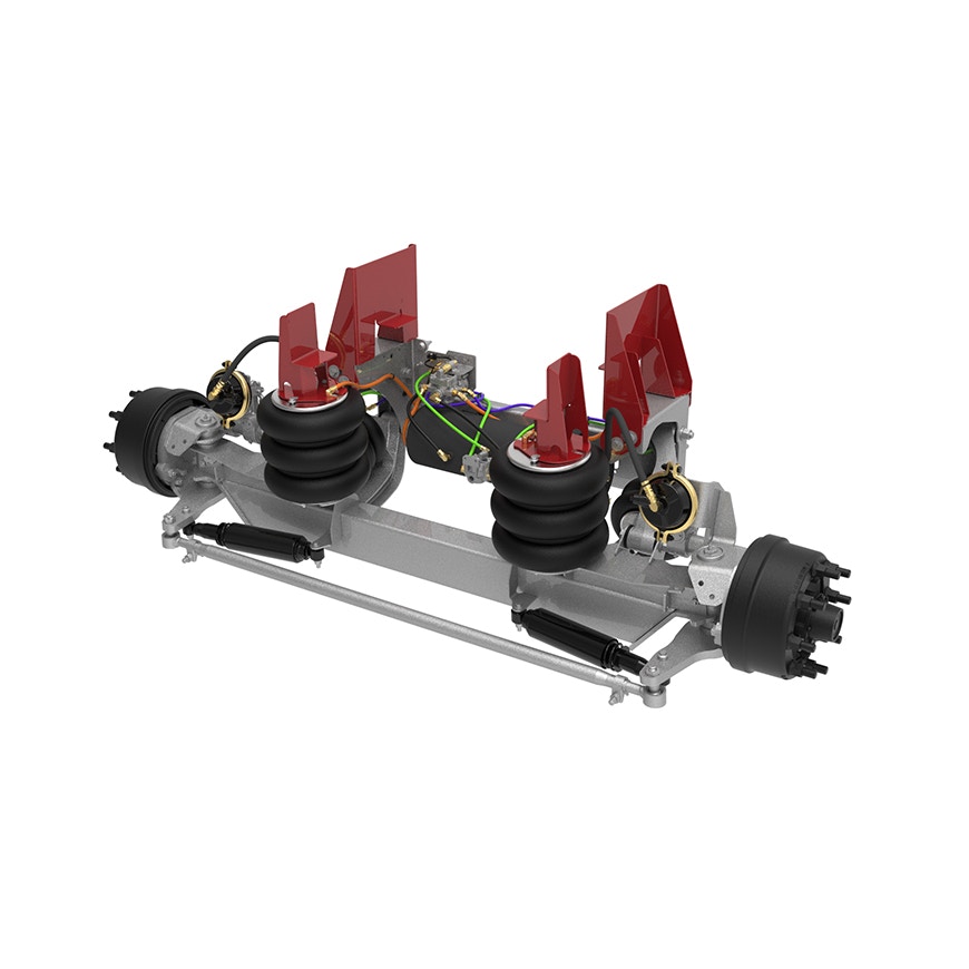 10K Self-Steer Lift Axle - Integrated Air for 15" to 17.5" Ride Height