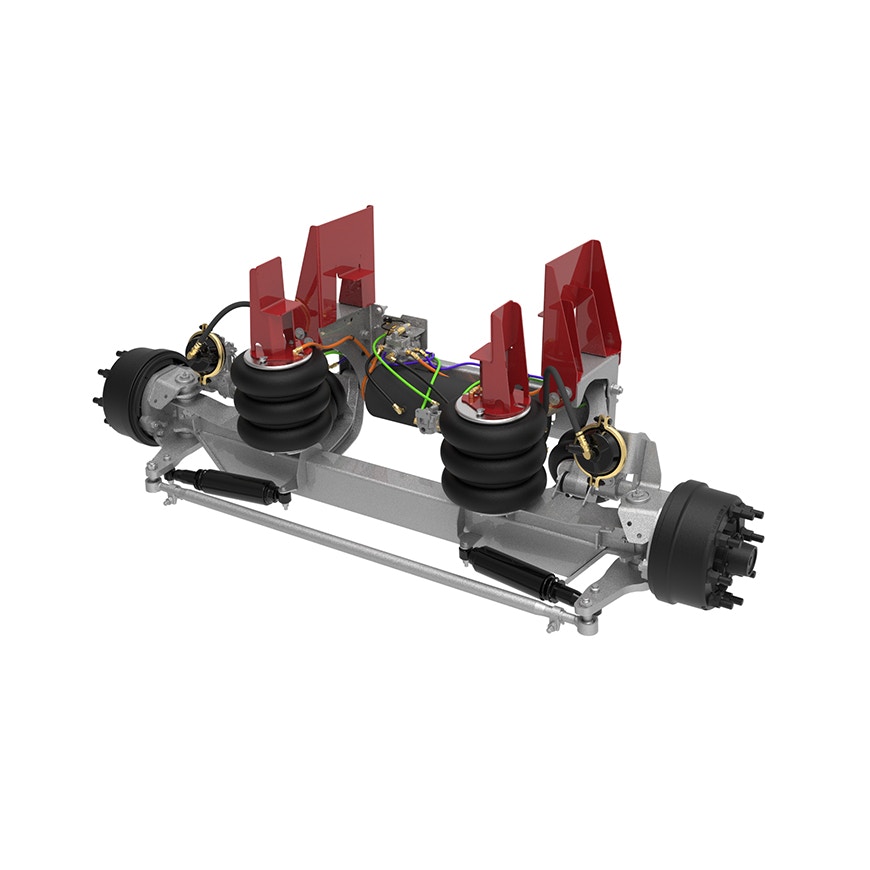 10K Self-Steer Lift Axle - Integrated Air for 17" to 19.5" Ride Height