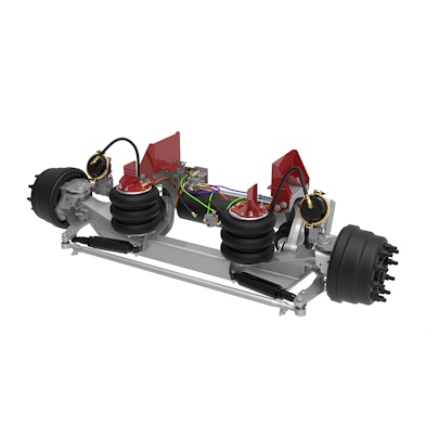 13.5K Self-Steer Lift Axle - Drum Brake with Integrated Air for 8" to 10.5" Ride Height