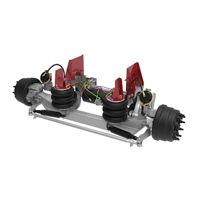 13.5K Self-Steer Lift Axle - Drum Brake with Integrated Air for 12" to 14.5" Ride Height