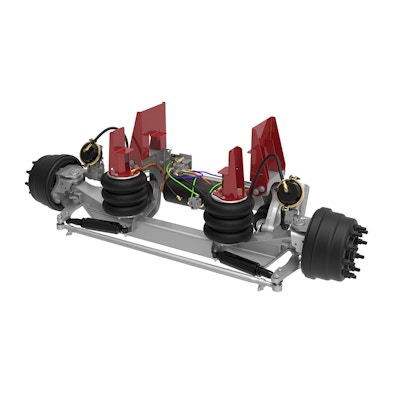 13.5K Self-Steer Lift Axle - Drum Brake with Integrated Air for 14" to 16.5" Ride Height