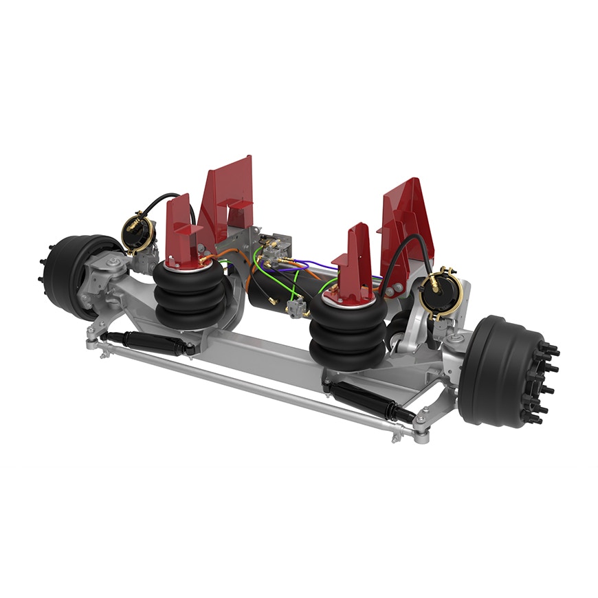 13.5K Self-Steer Lift Axle - Drum Brake with Integrated Air for 14" to 16.5" Ride Height