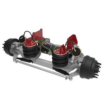 20K Self-Steer Lift Axle - Integrated Air for 8" to 10.5" Ride Height