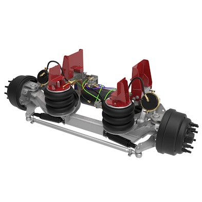 20K Self-Steer Lift Axle - Integrated Air for 12" to 14.5" Ride Height